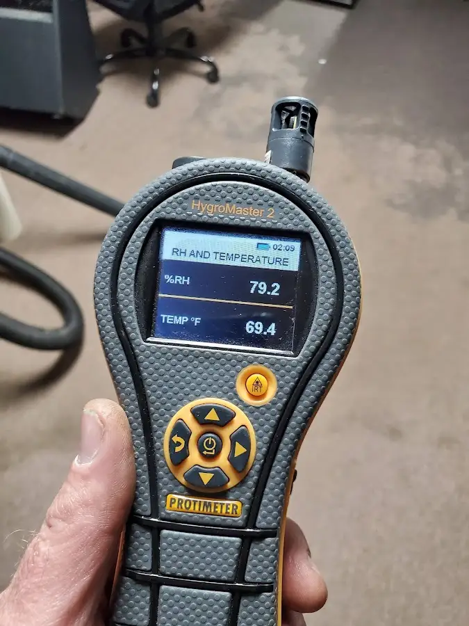 Moisture meter humidity assessment for Fire & Smoke Damage Restoration in Ceres
